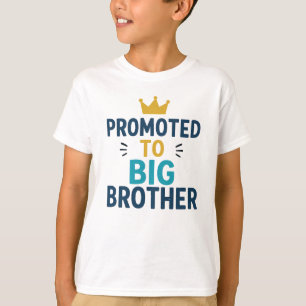 Främjad till Storebror Cute Syskon-kungörelse T Shirt