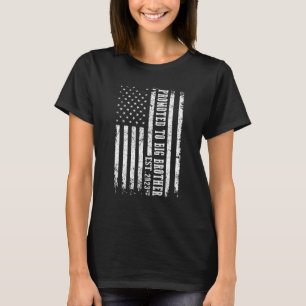 Främjad till storebror Est 2023 Gravid Announc T Shirt