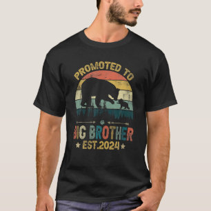Främjad till storebror Est 2024 Gravid T Shirt