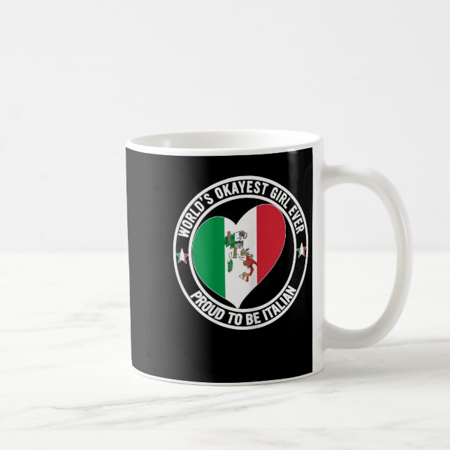 Främjad till Syster Best Italiana Dam Alltid World Kaffemugg (Höger)