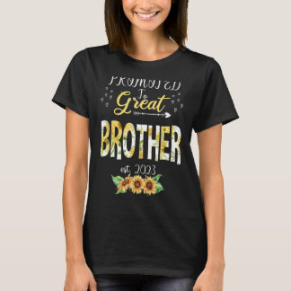 Främjad till Underbar broder 2023 Cute Blommigt Fi T Shirt