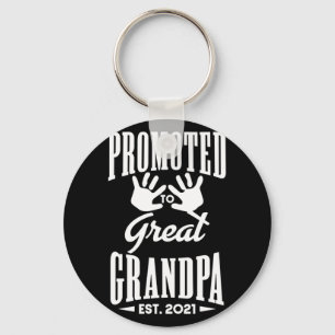 Främjad till Underbar Grandpa EST. 2021 års meddel Nyckelring