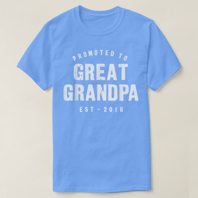 Främjad till underbar gravid av farfar- och morfar t shirt (Design framsida)