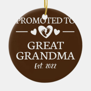 Främjad till Underbar mormor 2022 Nya Underbara mo Julgransprydnad Keramik