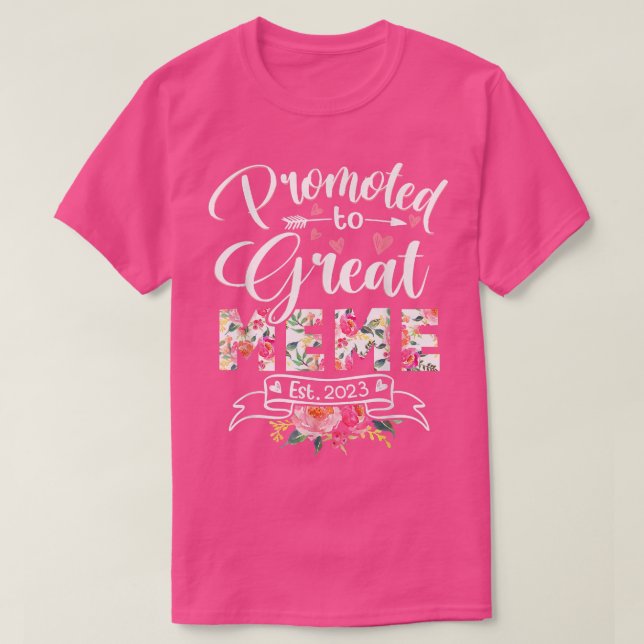 Främjad till Underbara medlemskapets första Blommi T Shirt (Design framsida)
