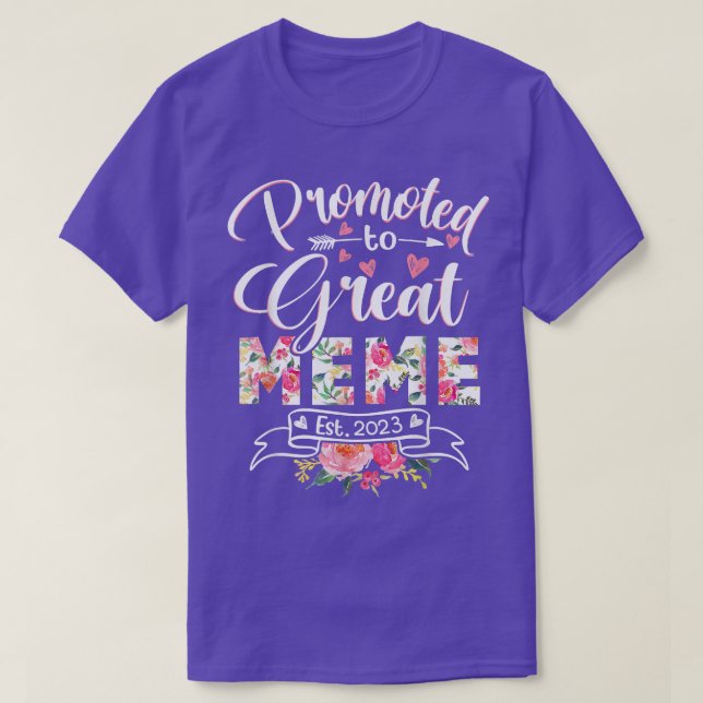Främjad till Underbara medlemskapets första Blommi T Shirt (Design framsida)