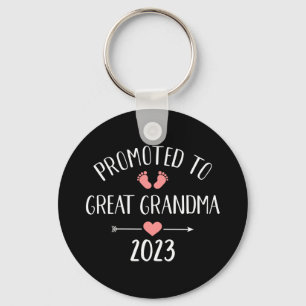Främjad underbar mormor 2023-gravid nyckelring