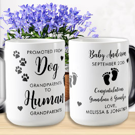 Främjade farföräldrar Anpassningsbar Hund Baby-med Magisk Mugg
