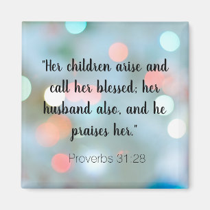 Främjande av bibel Verse Proverbs 31 Christian Magnet