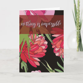 Främjande av Blommigt av tecknad Kort