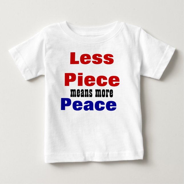 Främjande av fredsslagord i baby t-shirts (Framsida)