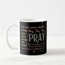 Främjande av kristna Bible Worry Pray Peace Boho