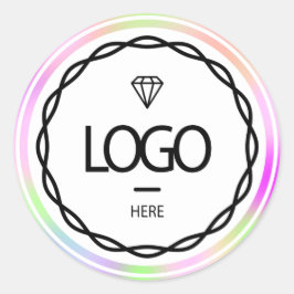 Främjande av Logotyp av Anpassningsbar Holografisk Runt Klistermärke