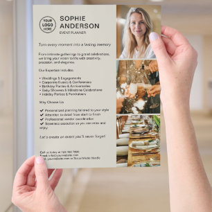 Främjande av modern Anpassningsbar-evenemangsplane Reklamblad