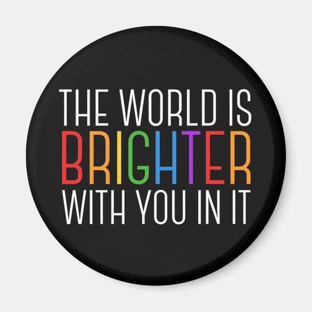 Främjande av psykisk hälsa genom inspirationcitat magnet (Framsidan)