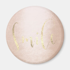  främjande av sjömil Ro Guld Foxiers Rosa Magnet