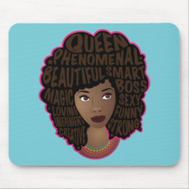 Främjande av svarta kvinnor, blå musmatta