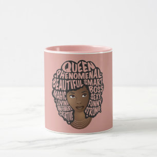 Främjande av svarta kvinnor, naturhår,  Rosa Mugg