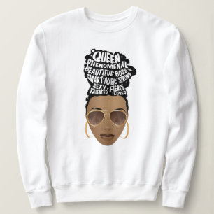 Främjande av svarta kvinnor, naturlig hårbun t shirt