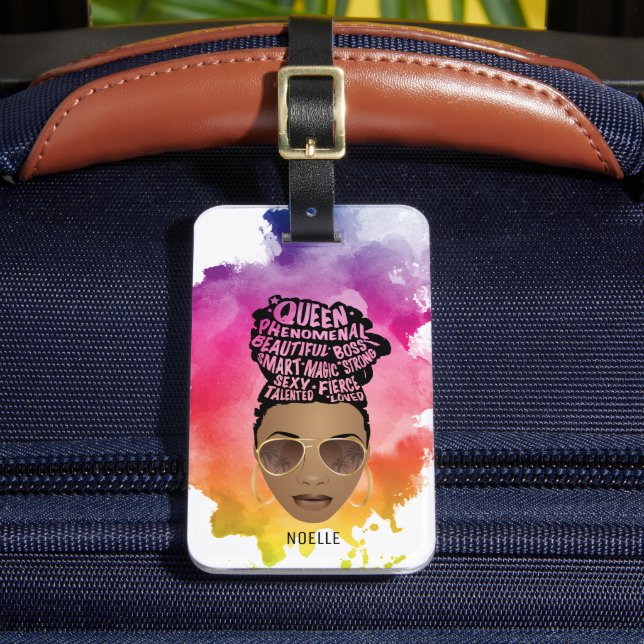 Främjande av svarta kvinnor, naturlig luft, vatten bagagebricka (Framsida Insitu 2)