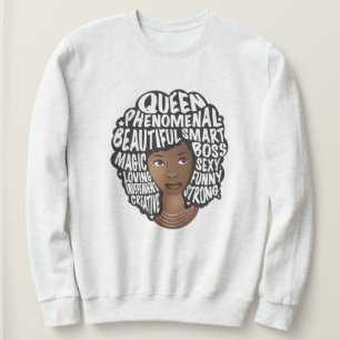 Främjande av svarta kvinnor, natursköna kvinnor t shirt