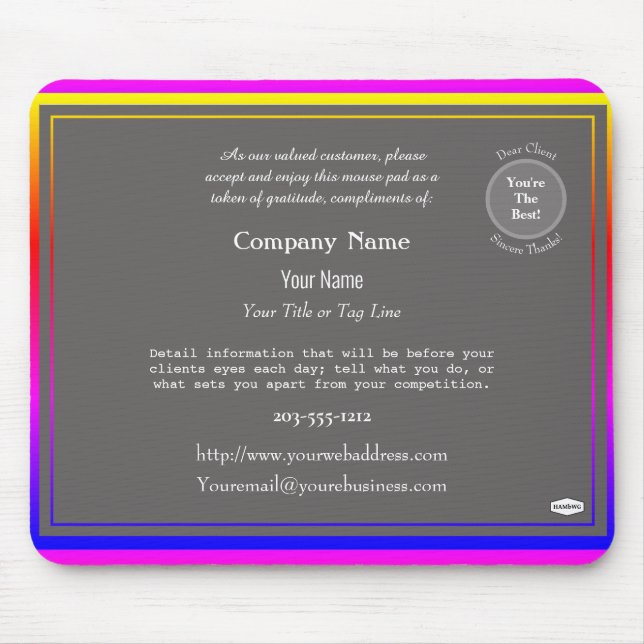 Främjande musknapp - HAMbyWG Musmatta (Framsidan)