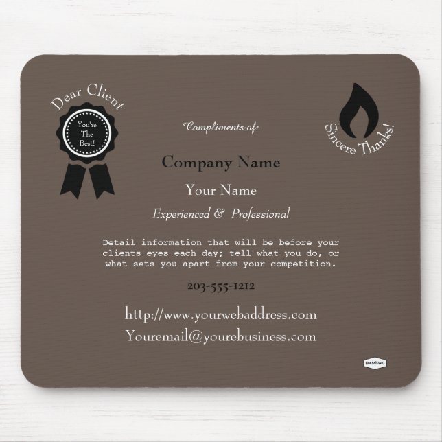 Främjande musknapp - HAMbyWG Musmatta (Framsidan)