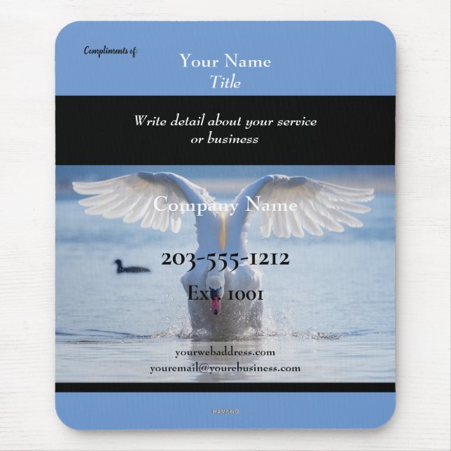 Främjande musknapp som du anpassar - HAMbyWG Musmatta (Framsidan)