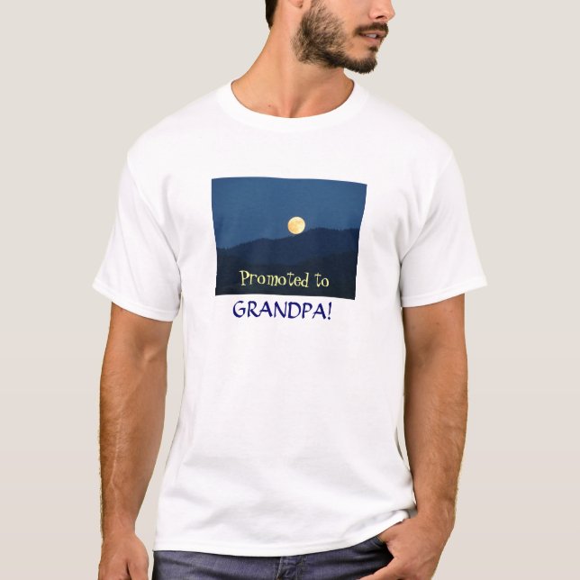 Främjat till morfadern! T-tröjafullmåneskymning T-shirt (Framsida)