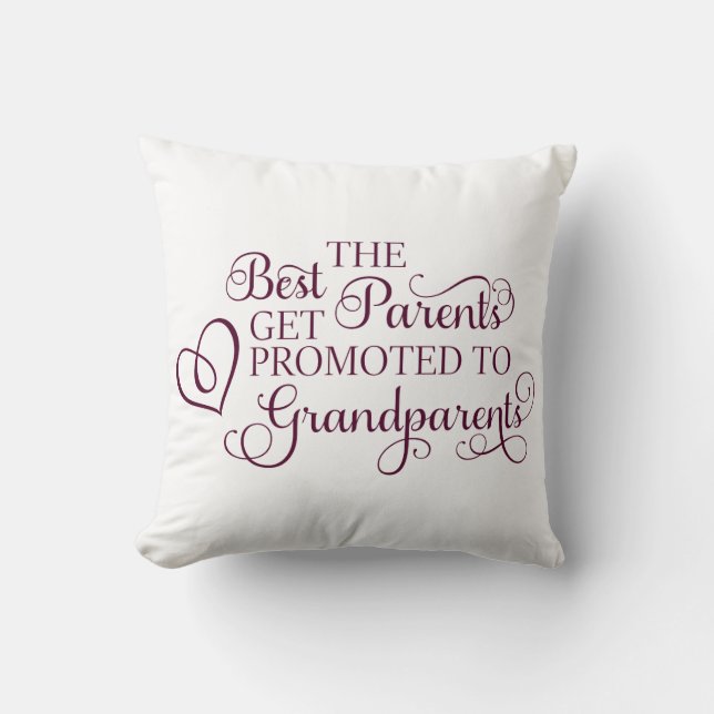 Främjat till morföräldrar kudde (Framsida)
