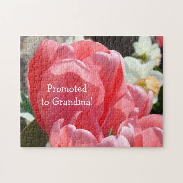 Främjat till mormodern förbryllar gravidmeddelande pussel (Horisontell)