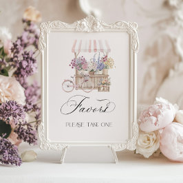 Främjer Elegant utanför Möhippan för marknadsprov Poster
