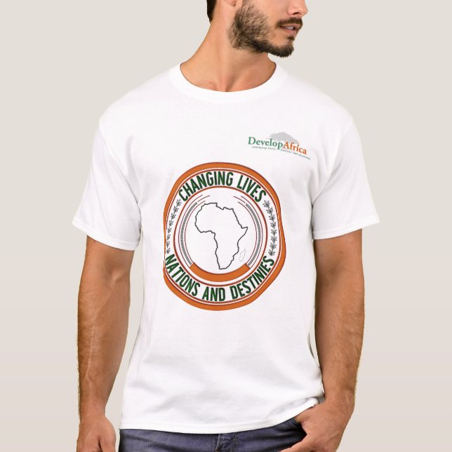 Framkalla skjortan för afrika t med vapenskölden shirt (Framsida)