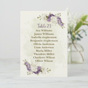 Framkalla vita blommor, grönt sittplatskort inbjudningar