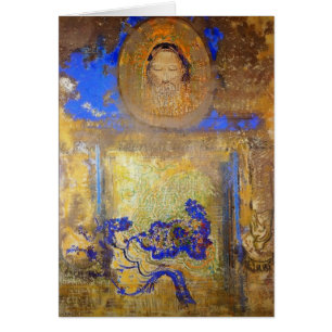 Framkallande av Odilon Redon Hälsningskort