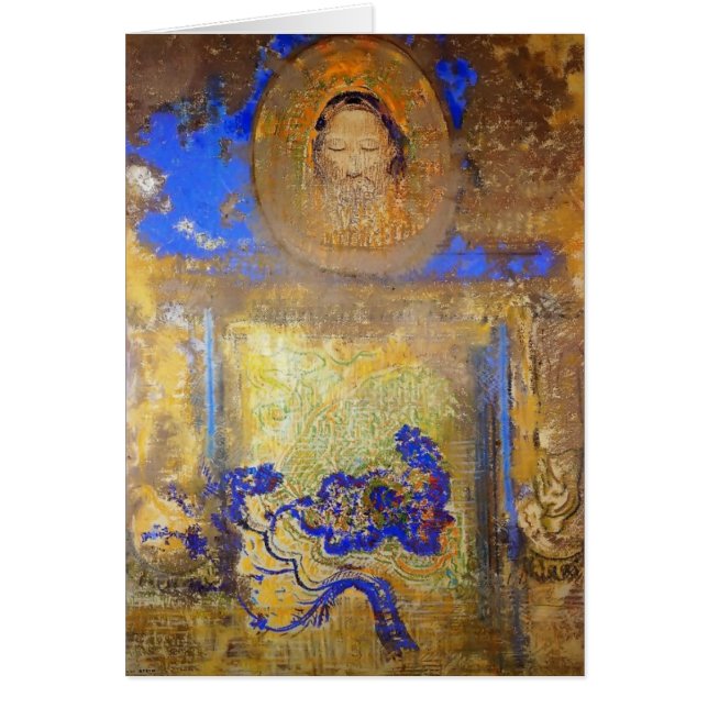 Framkallande av Odilon Redon Hälsningskort (Framsidan)