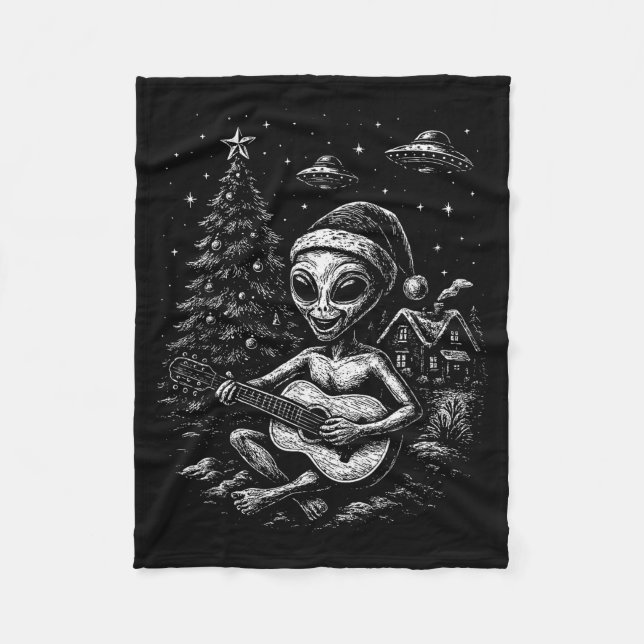 Främling älskar jul  fleecefilt (Framsidan)