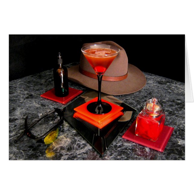 Främling i Town Hälsningskort (Framsidan Horizontal)