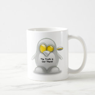 Främling med UFO-tuxen Kaffemugg