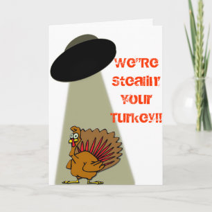 Främling ut ur denna världsthanksgiving! helgkort