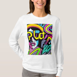 främmande änglarkvinna sicodelico t shirt