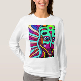 främmande änglarkvinna sicodelico t shirt