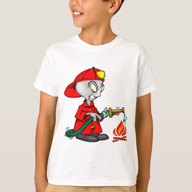 Främmande brandman tee shirt (Framsida)