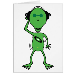 Främmande DJ Card Hälsningskort