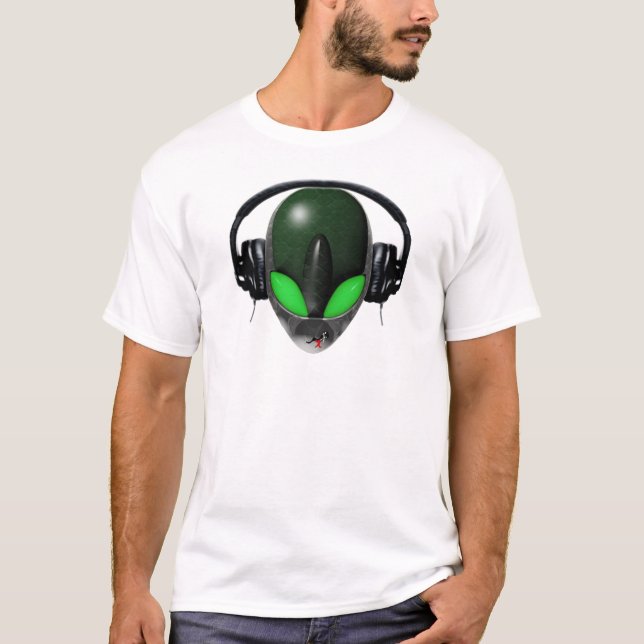 Främmande DJ-musikälskare - reptilgrönt Tröja (Framsida)