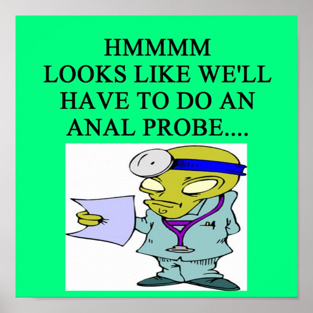 främmande doktor-skämt poster (Framsidan)