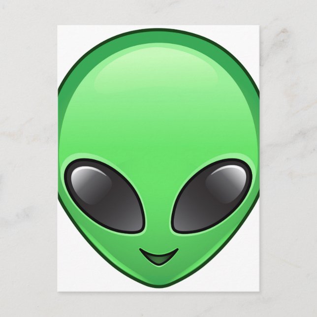 främmande emoji vykort (Framsida)