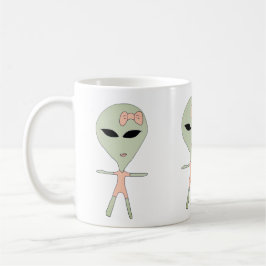 främmande flicka kaffemugg
