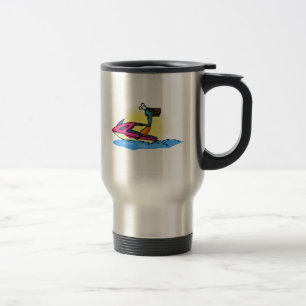 Främmande flicka på JetSki Resemugg