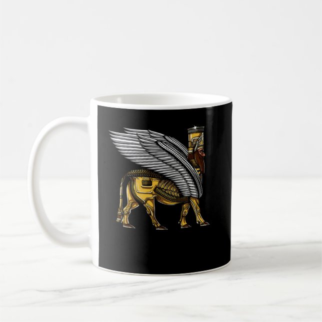 Främmande forntida Sumerian gud för Anunnaki Kaffemugg (Vänster)